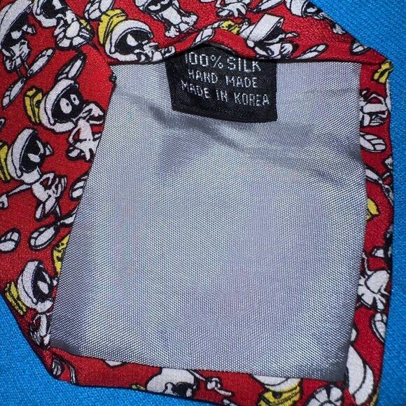Vintage 1992 Looney Tunes by Balancine Silk Marvin The Martian Men’s Necktie - Picture 3 of 5
